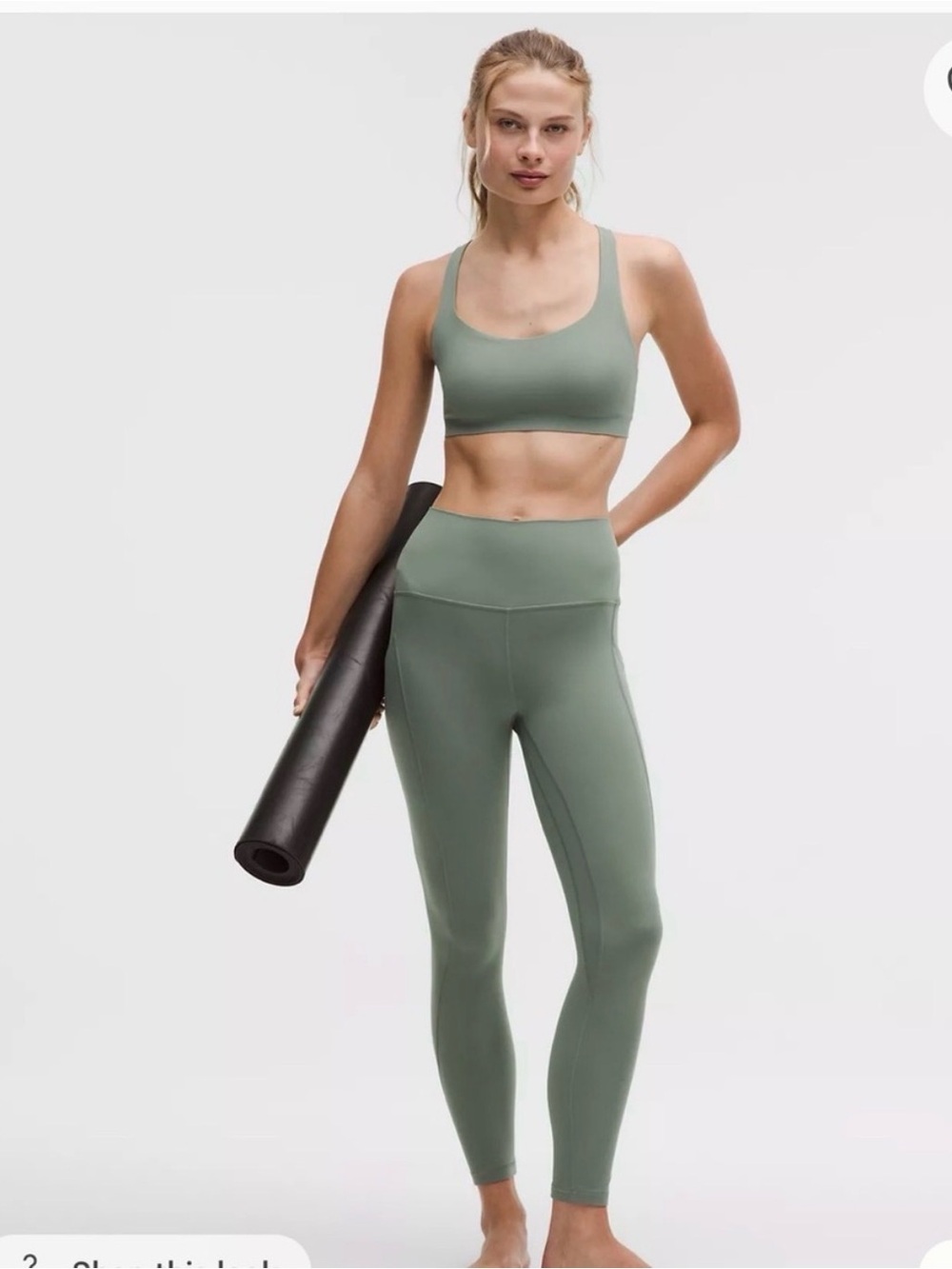 Lululemon Align High Rise 25” leggings with pockets in Willow